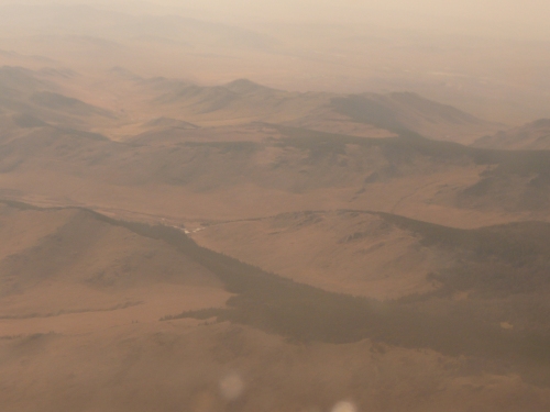 The Gobi from the Plane